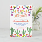 Invitation au Baby shower Floral du Mexique (Debout devant)