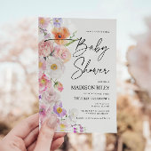 Invitation au Baby shower floral | Fleur Fiesta