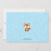 Invitation au Baby shower forestier (Dos)