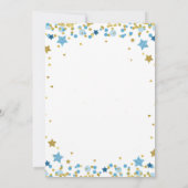 Invitation au Baby shower Gold Little Star Twinkle (Dos)