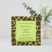 Invitation au Baby shower Green Gariffe (Debout devant)