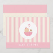 Invitation au baby shower {little baby} (Devant / Derrière)