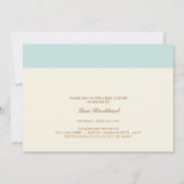 Invitation au baby shower {little baby} (Dos)