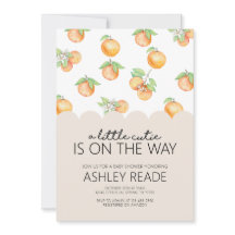 Invitation au Baby shower Little Cutie