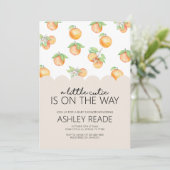 Invitation au Baby shower Little Cutie (Debout devant)