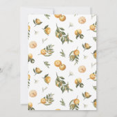 Invitation au Baby shower Little Cutie (Dos)