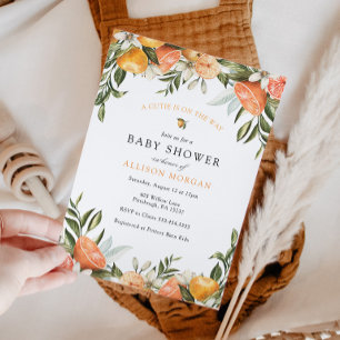 Invitation au Baby shower Little Cutie