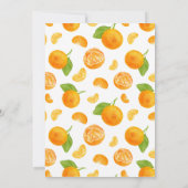 Invitation au Baby shower Little Cutie (Dos)