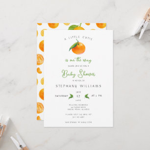 Invitation au Baby shower Little Cutie