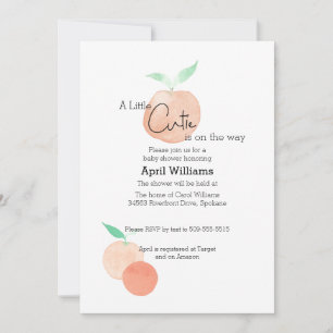 Invitation au Baby shower Little Cutie