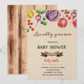 Invitation au baby shower maison (Devant / Derrière)