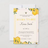 Invitation au baby shower Mama-to-bee (Devant)