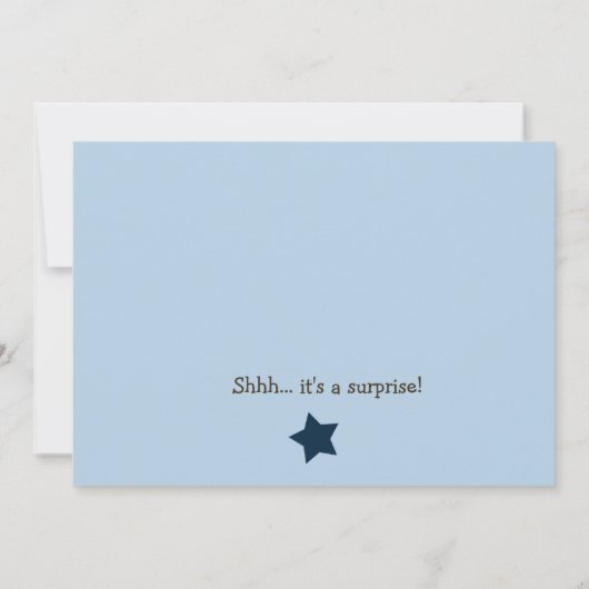 Invitation au Baby shower Monkey Rocker (Dos)