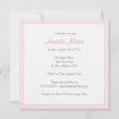 Invitation au Baby shower Monogramme de couches et (Dos)