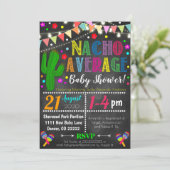 Invitation au Baby shower moyen Fiesta Nacho (Debout devant)