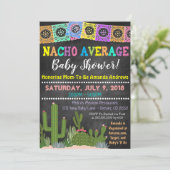 Invitation au Baby shower moyen Fiesta Nacho (Debout devant)