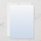 Invitation au Baby shower nautique (Dos)