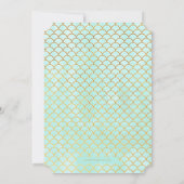 Invitation au Baby shower nautique de baleine (Dos)