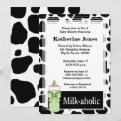 Invitation au Baby shower neutre de Milkaholic (Devant / Derrière)