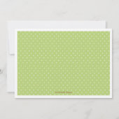 Invitation au Baby shower neutre et sucré de singe (Dos)