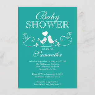 Invitation au Baby shower neutre Inséparable moder