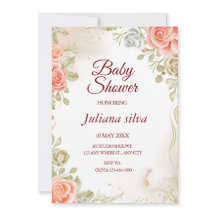 Invitation au Baby shower neutre pour les femmes f