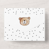 Invitation Au Baby shower Ours + Raffin De Benne E (Verso)