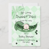 INVITATION AU baby shower - PEA DOUCE (Devant)