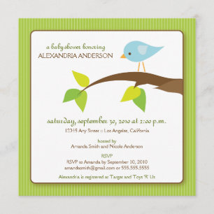 Invitation au Baby shower personnalisé sur Twitter