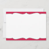 Invitation au Baby shower Red Ladybug - personnali (Dos)