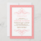 Invitation au Baby shower rose sucré (Dos)