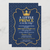 Invitation au Baby shower royal (Devant / Derrière)