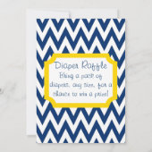 Invitation au Baby shower Rub-a-dub - Bleu (Dos)