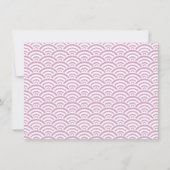 Invitation au Baby shower simple Lilac (Dos)