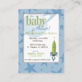 Invitation au Baby shower spatial (Dos)