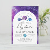 Invitation au Baby shower spatial | Baby shower sp (Debout devant)