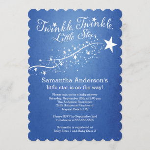 Invitation au Baby shower Star de Chicago
