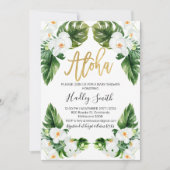Invitation au baby shower tropical d'Aloha (Devant)