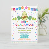 Invitation au Baby shower Twin Fiesta (Debout devant)