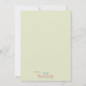 Invitation au Baby shower Twin Woodland (Dos)