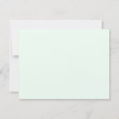 Invitation au Baby shower vert cigogne sophistiqué (Dos)