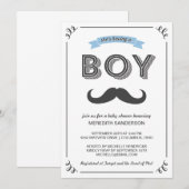 Invitation au Baby shower Vintage (Devant / Derrière)