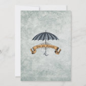 Invitation au Baby shower Vintage (Dos)