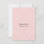 Invitation au Baby shower Vintage (Dos)