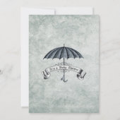 Invitation au Baby shower Vintage (Dos)