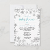 Invitation au Baby shower virtuel de Snowflake d'h (Devant)