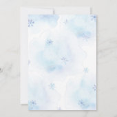 Invitation au Baby shower Winter Wonderland (Dos)