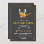 Invitation au baccalauréat à thème cigare (Devant / Derrière)