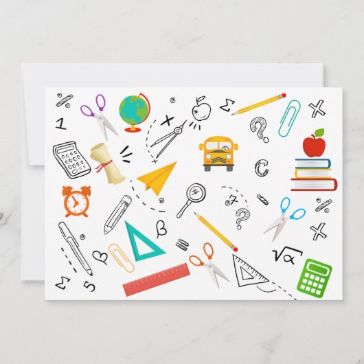 Invitation au baccalauréat en photo préscolaire (Dos)