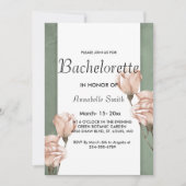 invitation au bachelier tendance verdure (Devant)